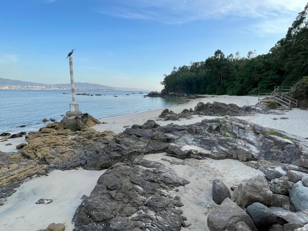Atico Playa A Xunqueira - Moana, A 15 Min De Vigo Apartment Luaran gambar