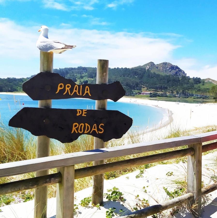 Atico Playa A Xunqueira - Moana, A 15 Min De Vigo Apartment Luaran gambar